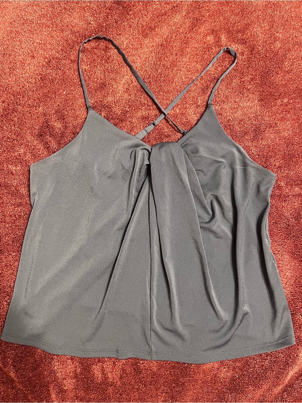 Banana Republic Black Twist-Front Crossback Cami